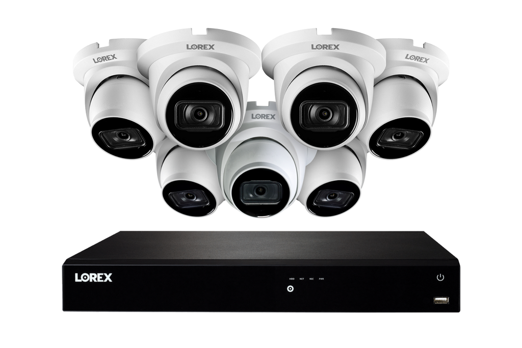 Lorex Fusion Series NVR with Seven IP Dome Cameras - 4K 16-Channel 4TB Wired System - Amazon