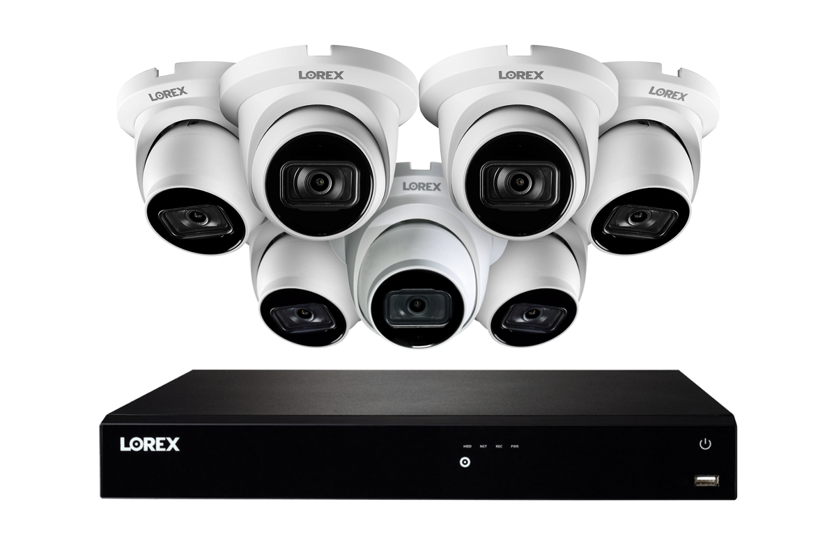Lorex Fusion Series NVR with Seven IP Dome Cameras - 4K 16-Channel 4TB Wired System - Amazon