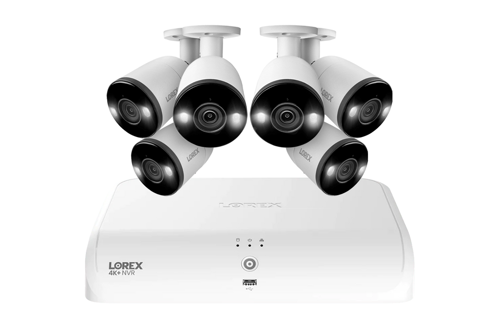 Lorex Fusion Series 4K+ 16 Channel (8 Wired + 8 Fusion Wi-Fi) 2TB Wired System with H13 Wired 4K IP Bullet Cameras