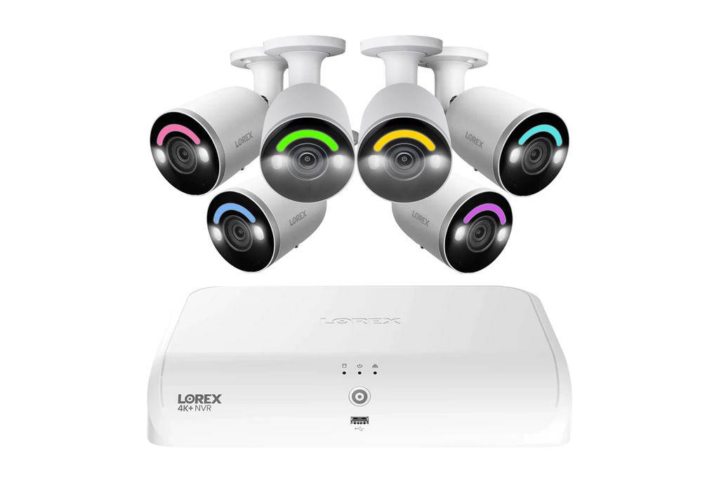 Lorex Fusion Series 4K 16 Channel (8 Wired + 8 Fusion Wi-Fi) 2TB Wired System with H12 Wired 4K IP Bullet Cameras