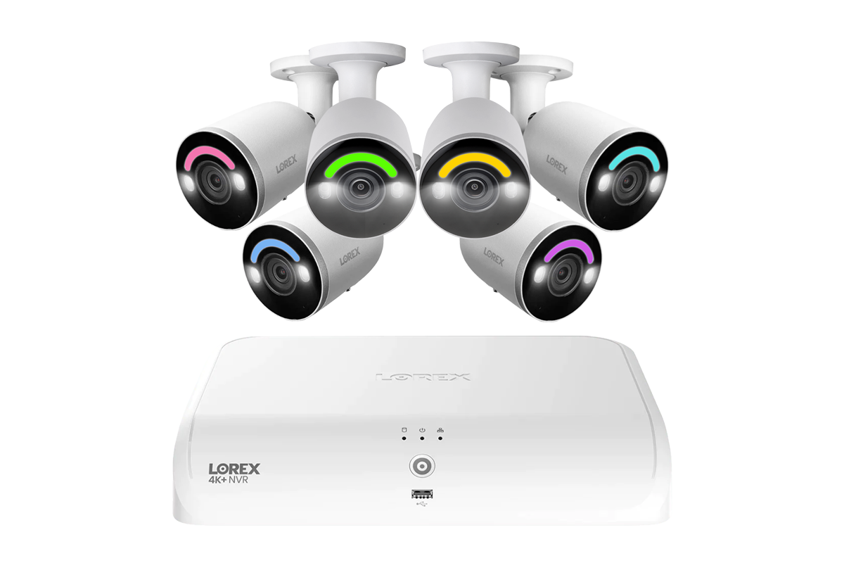 Lorex Fusion Series 4K 16 Channel (8 Wired + 8 Fusion Wi-Fi) 2TB Wired System with H12 Wired 4K IP Bullet Cameras