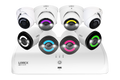 Lorex 4K+ Fusion Wired NVR System with 4 Bullet and 4 Dome IP Cameras Featuring 12MP Ultra HD and Smart Security Lighting