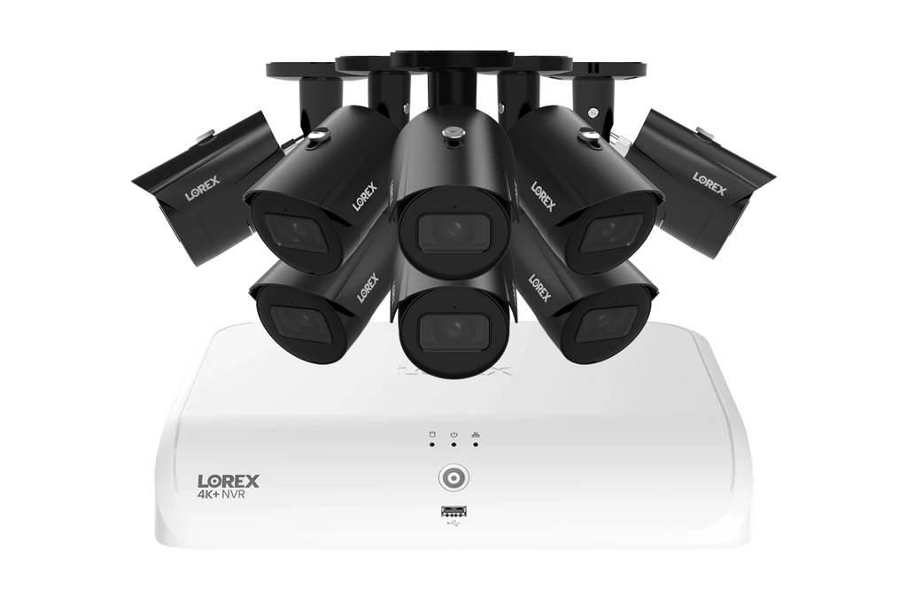 Lorex Fusion Series 4K+ 16 Channel (8 Wired + 8 Fusion Wi-Fi) 2TB Wired System with A14 Wired 4K IP Bullet Cameras