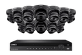Lorex 4K (16 Camera Capable) 6TB Wired NVR System with Nocturnal 3 Smart IP Dome Cameras with Listen-in Audio and Motorized Varifocal Lenses