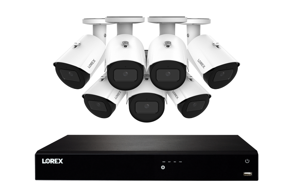 Lorex Fusion Series NVR with Seven IP Bullet Cameras - 4K 16-Channel 4TB Wired System - Amazon