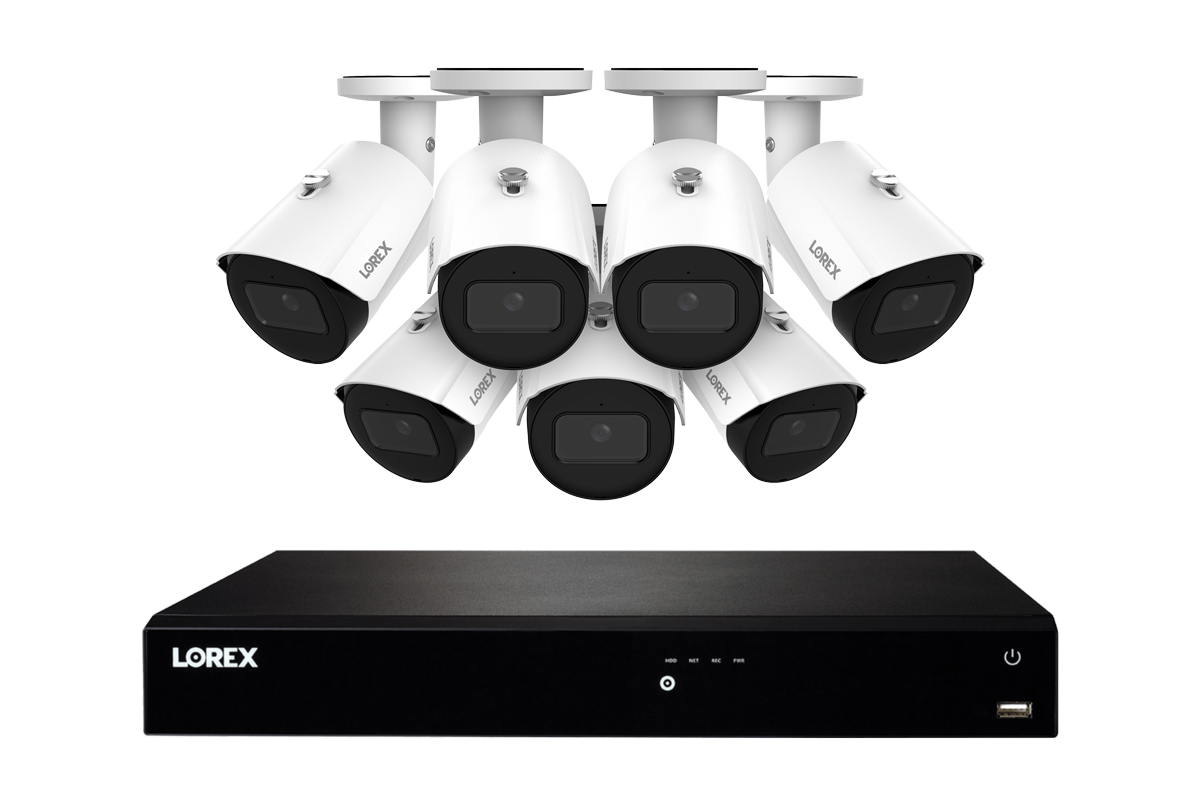 Lorex Fusion Series NVR with Seven IP Bullet Cameras - 4K 16-Channel 4TB Wired System - Amazon