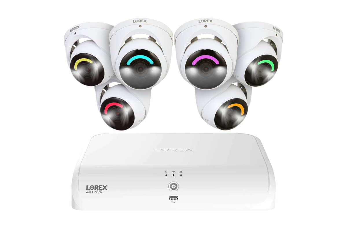 Lorex 4K+ 12MP 16 Camera Capable (8 Wired + 8 Fusion Wi-Fi ) 2TB Wired NVR System with H30 IP Turret Cameras