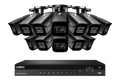 Lorex 4K (16 Camera Capable) 6TB Wired NVR System with Nocturnal 3 Smart IP Bullet Cameras with Listen-In Audio and 30FPS