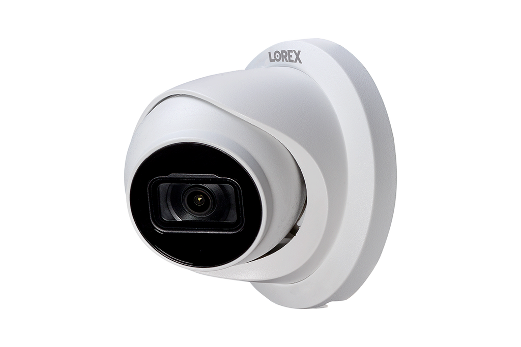Lorex 4K (32 Camera Capable) 6TB Wired NVR System with Nocturnal 3 Smart IP Turret Cameras Featuring Listen-In Audio and 30FPS Recording