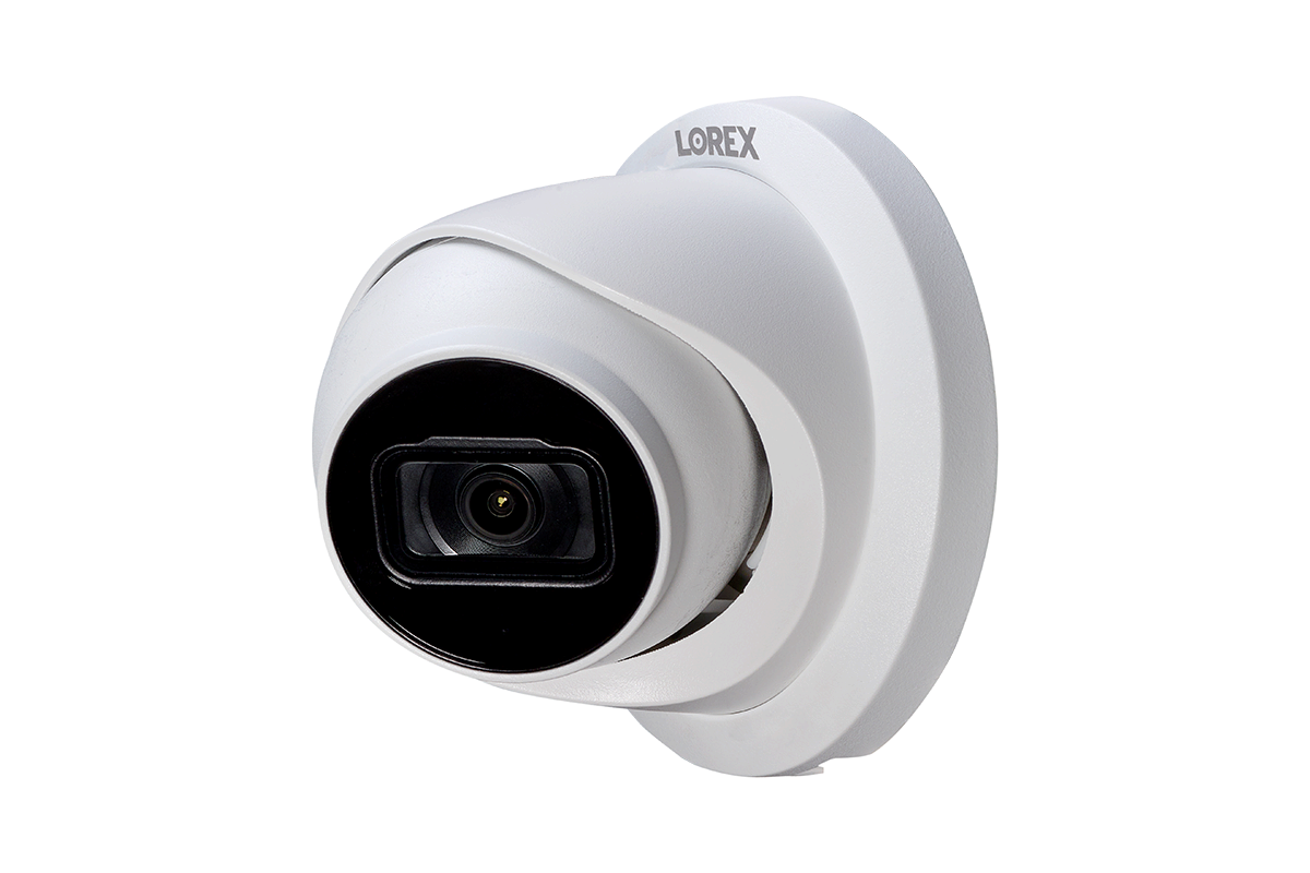 Lorex 4K (32 Camera Capable) 6TB Wired NVR System with Nocturnal 3 Smart IP Turret Cameras Featuring Listen-In Audio and 30FPS Recording
