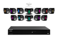 Lorex Fusion Series 4K 16 Camera Capable (Wired or Fusion Wi-Fi) 4TB Wired NVR System with H20 IP Dual Lens Cameras