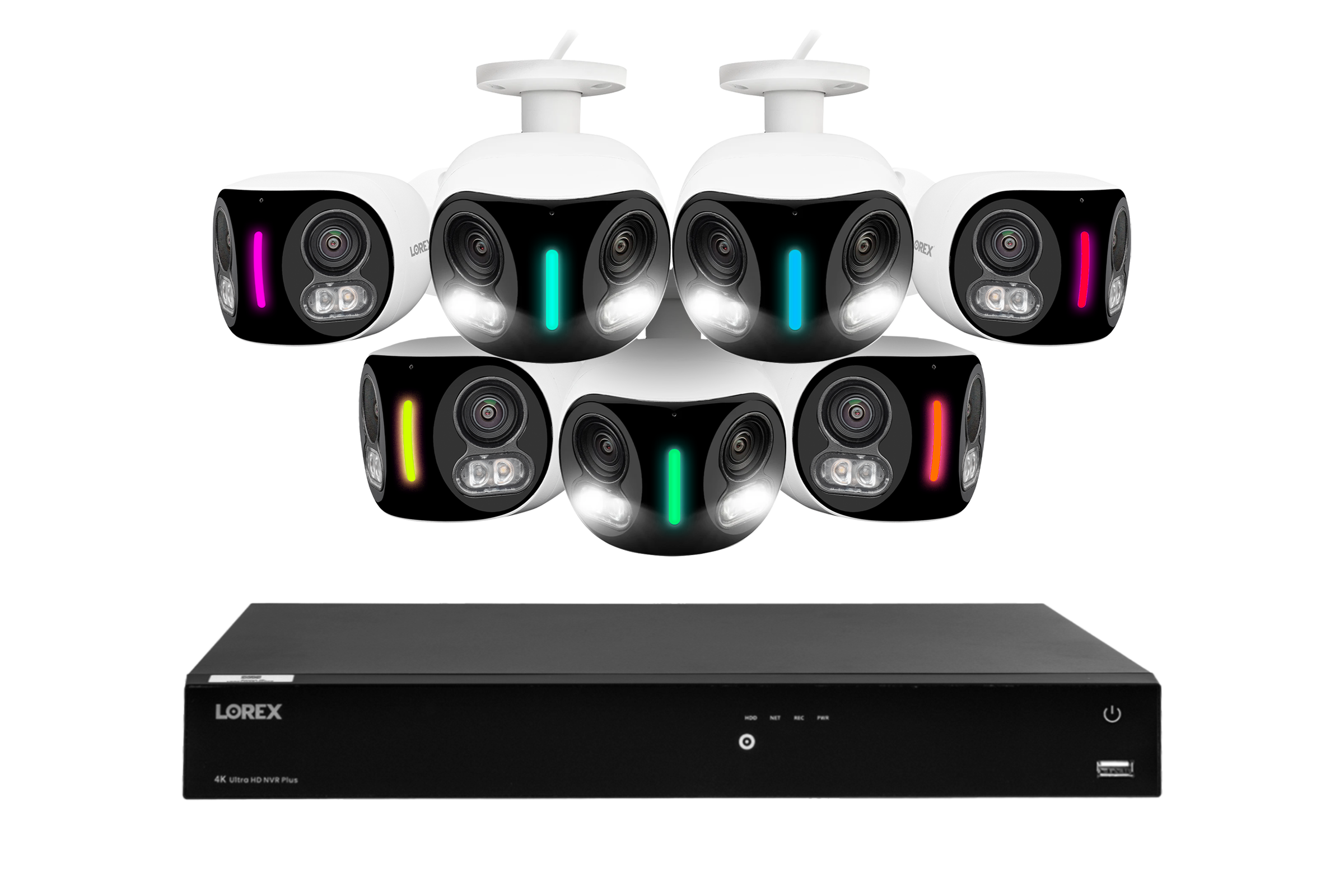 Lorex Fusion Series 4K 16 Camera Capable (Wired or Fusion Wi-Fi) 4TB Wired NVR System with Seven H20 IP Dual Lens Cameras - Amazon