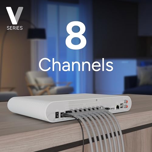 Lorex Connect (New App) | V-Series | 8Ch 4K NVR System | 3 Black IP PoE Cameras