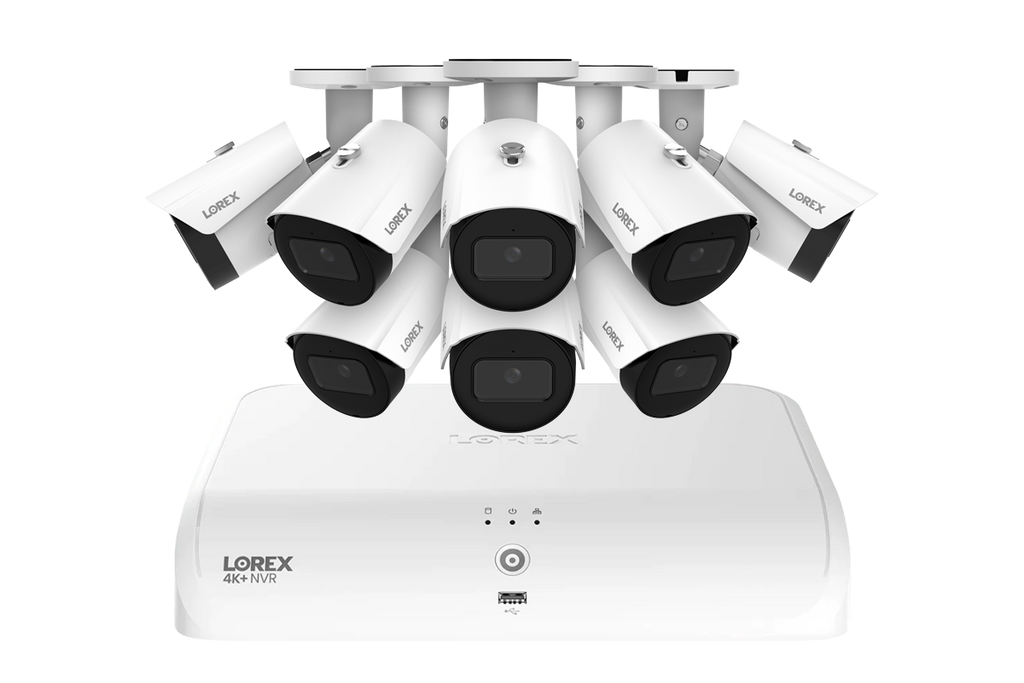 Lorex Fusion Series 4K+ 16 Channel (8 Wired + 8 Fusion Wi-Fi) 2TB Wired System with A14 Wired 4K IP Bullet Cameras