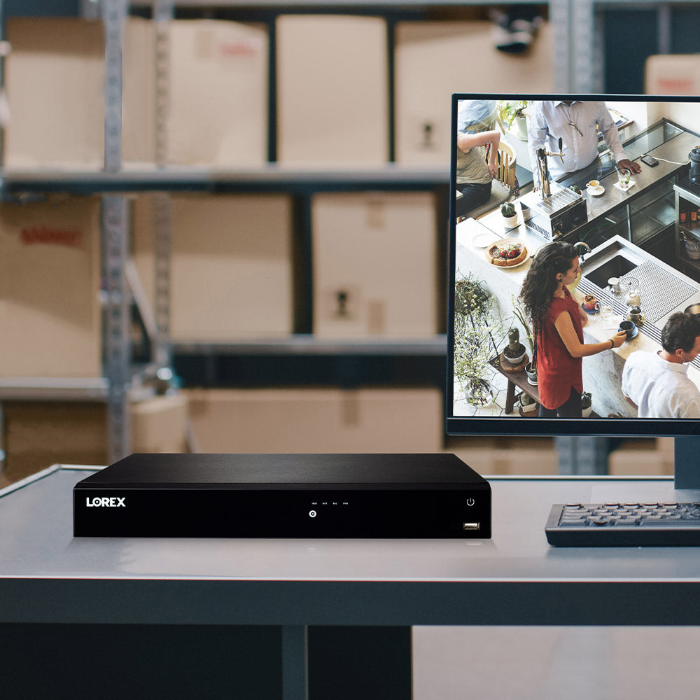 Lorex 4K Fusion 4TB Wired NVR System with Six 4K IP Bullet Cameras and Four 4K IP Dome Cameras and 4K PTZ Camera