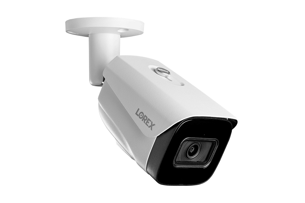 Lorex 4K (32 Camera Capable) 6TB Wired NVR System with Nocturnal 3 Smart IP Bullet Cameras Featuring Listen-In Audio and 30FPS Recording
