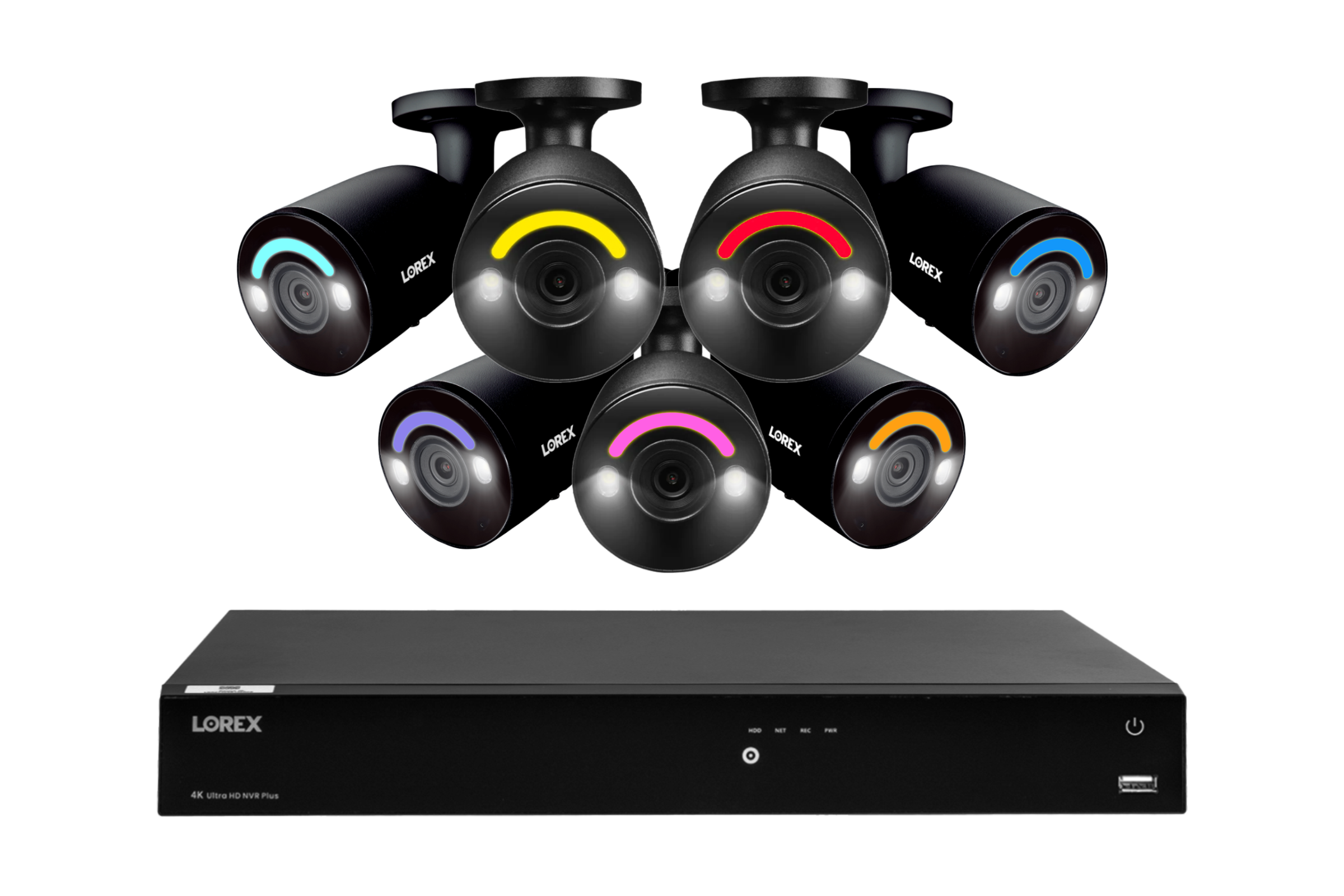 Lorex Fusion 4K 16 Camera Capable (16 Wired or Wi-Fi) 4TB Wired NVR System with Seven H14 IP Bullet Cameras - Amazon