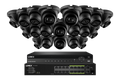 Lorex 4K (32 Camera Capable) 6TB Wired NVR System with Nocturnal 3 Smart IP Turret Cameras Featuring Listen-In Audio and 30FPS Recording