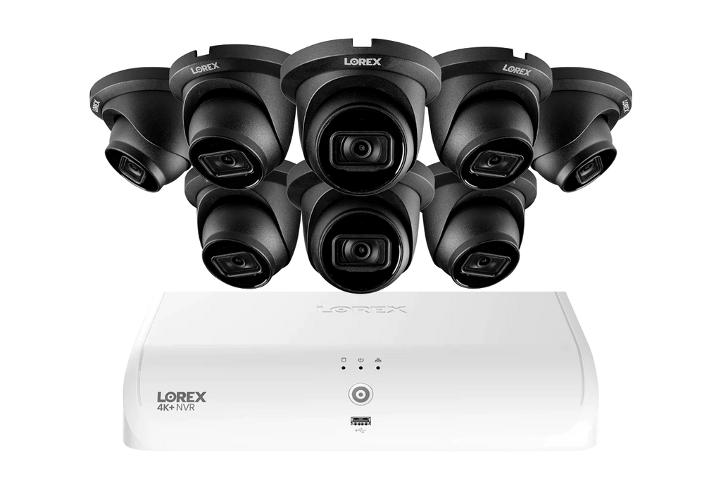 Lorex Fusion Series 4K+ 16 Channel (8 Wired + 8 Fusion Wi-Fi) 2TB Wired System with A14 Wired 4K IP Turret Cameras