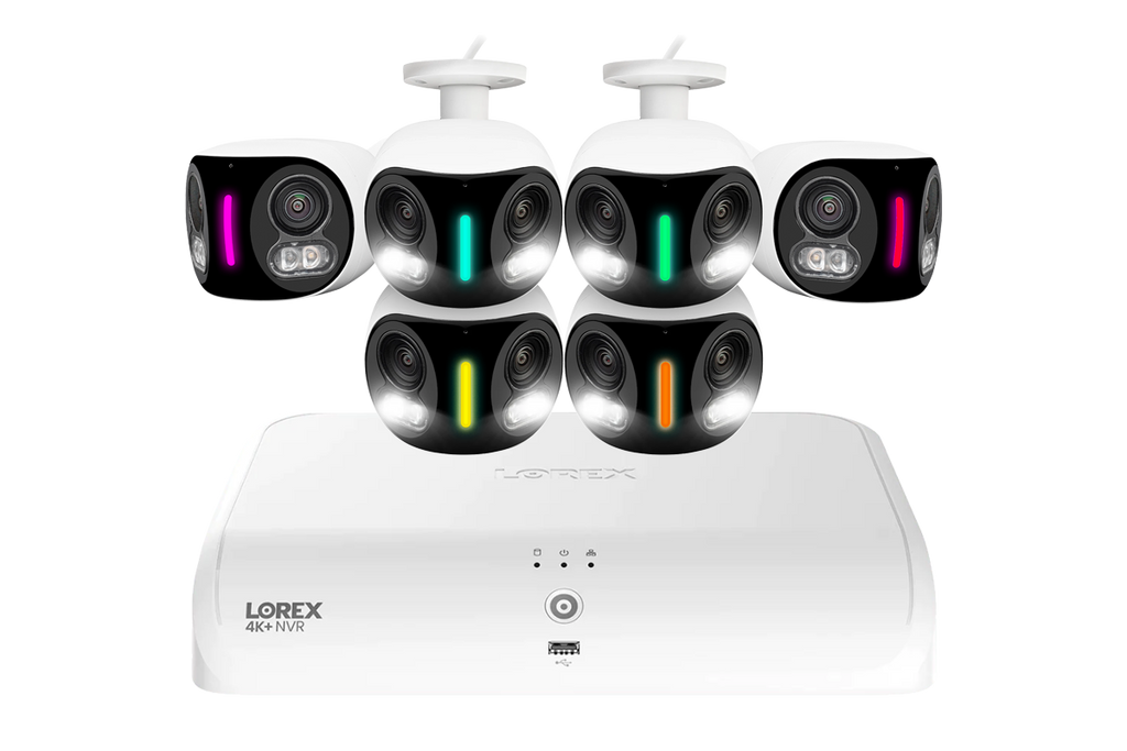 Lorex Fusion Series 4K+ 16 Channel (8 Wired + 8 Fusion Wi-Fi) 2TB Wired System with H20 Wired 4K IP Dual Lens Cameras