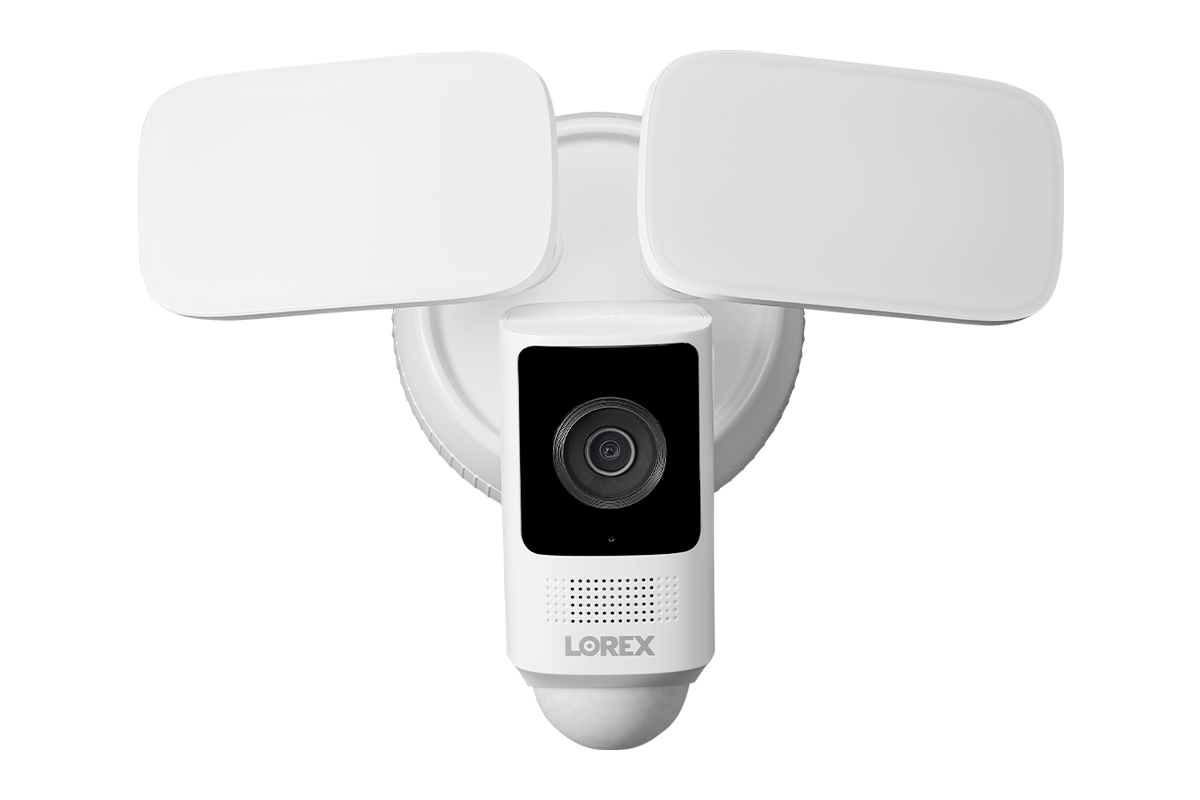 Lorex 2K Wired Floodlight Security Camera - White (One Pack) - Amazon