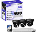 Lorex Connect (New App) | V-Series | 8Ch 4K NVR System | 3 Black IP PoE Cameras