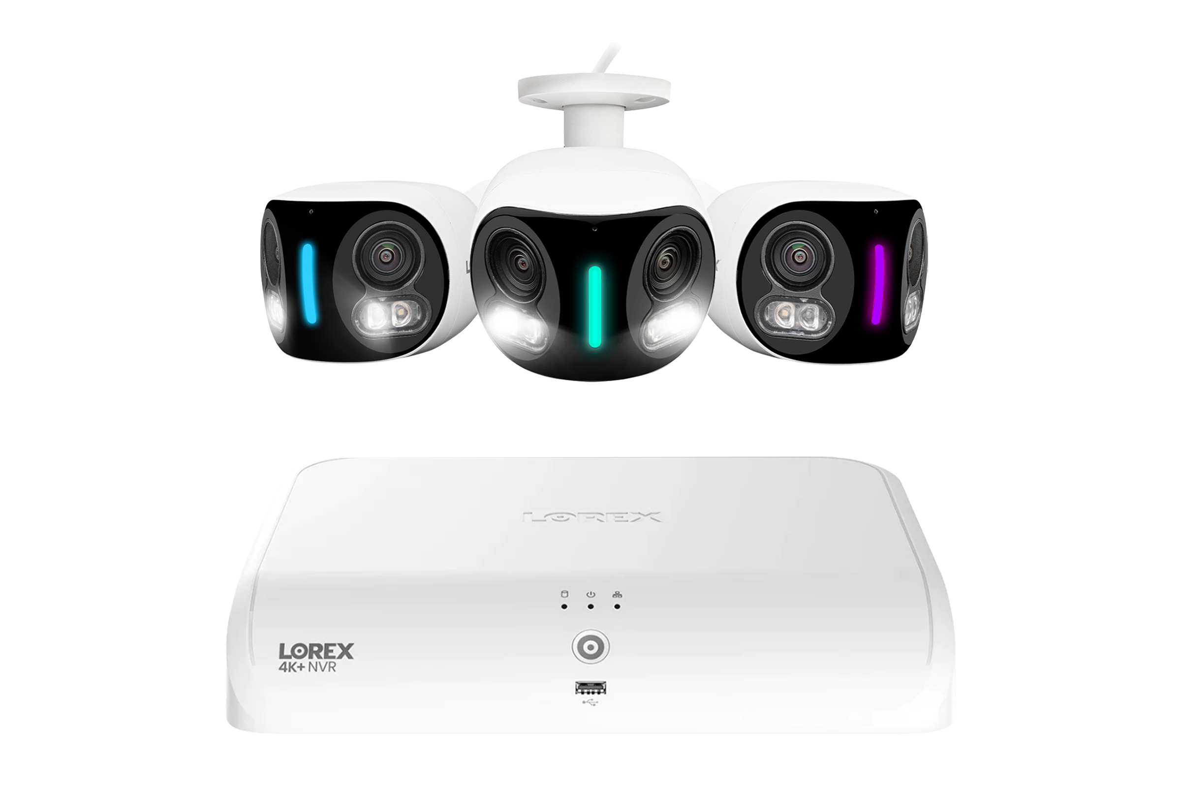 Lorex 4K 16 Camera Capable (8 Wired + 8 Fusion Wi-Fi ) 2TB Wired NVR System with Three H20 Dual Lens IP Cameras - Amazon