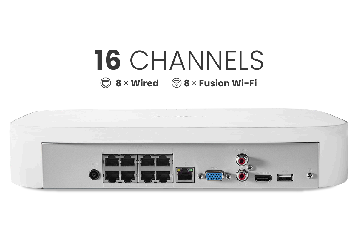Lorex Fusion Series NVR with Three IP Bullet Cameras - 4K 16-Channel 2TB Wired System - Amazon