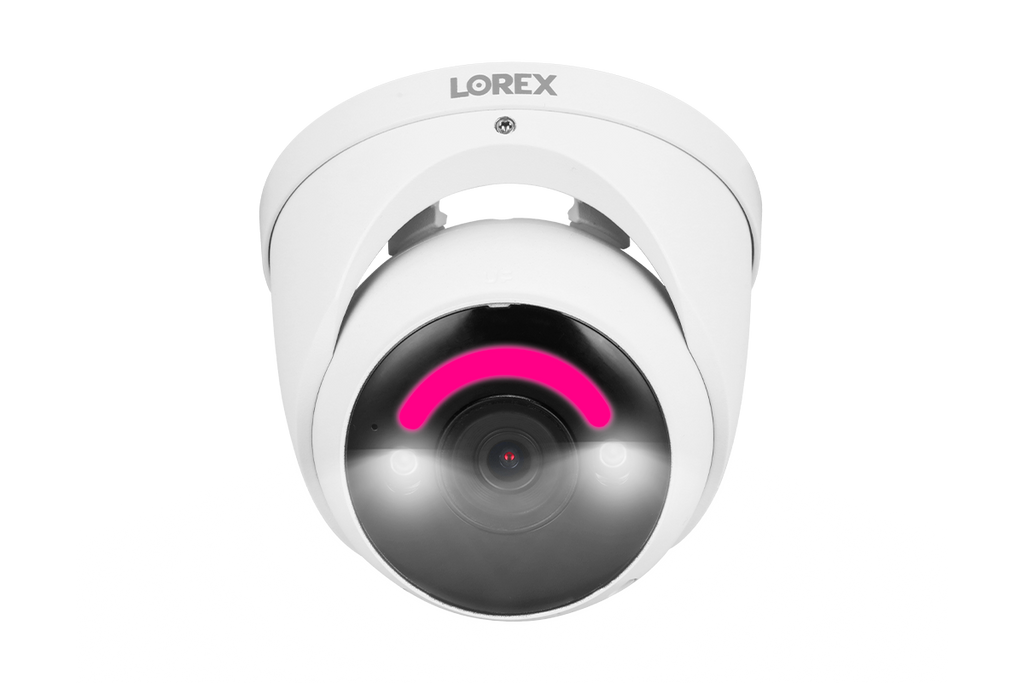Lorex H16 4K IP Wired Dome Security Camera with Smart Security Lighting and Smart Motion Detection