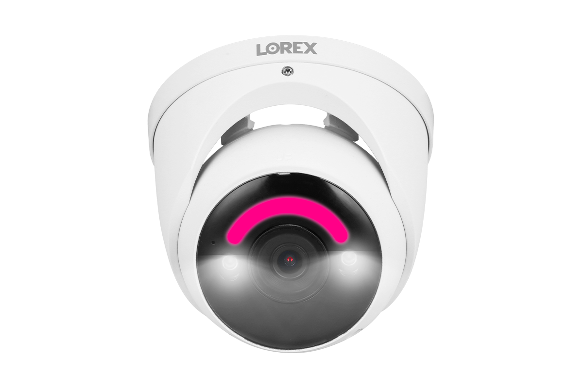 Lorex H16 4K IP Wired Dome Security Camera with Smart Security Lighting and Smart Motion Detection