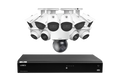 Lorex 4K Fusion 4TB Wired NVR System with Six 4K IP Bullet Cameras and Four 4K IP Dome Cameras and 4K PTZ Camera