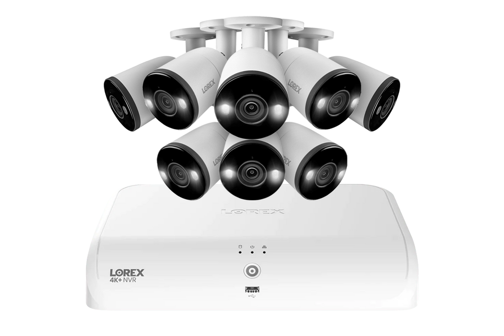 Lorex Fusion Series 4K+ 16 Channel (8 Wired + 8 Fusion Wi-Fi) 2TB Wired System with H13 Wired 4K IP Bullet Cameras