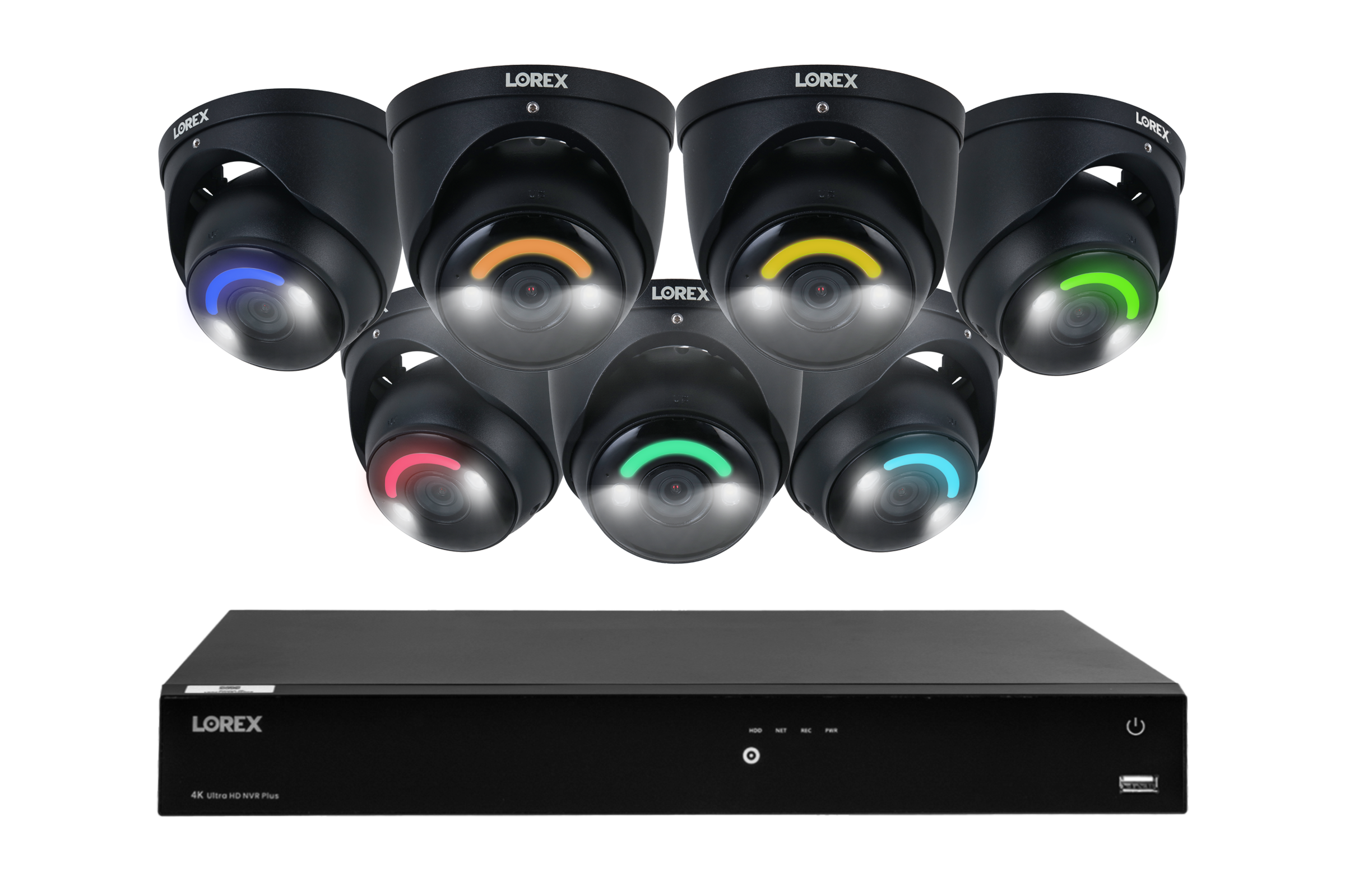 Lorex Fusion Series 4K 16 Camera Capable (Wired or Fusion Wi-Fi) 4TB Wired NVR System with Seven H16 IP Dome Cameras - Amazon