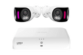 Lorex 4K Fusion Wired NVR System with Two 4K Dual Lens Smart Security Lighting Cameras