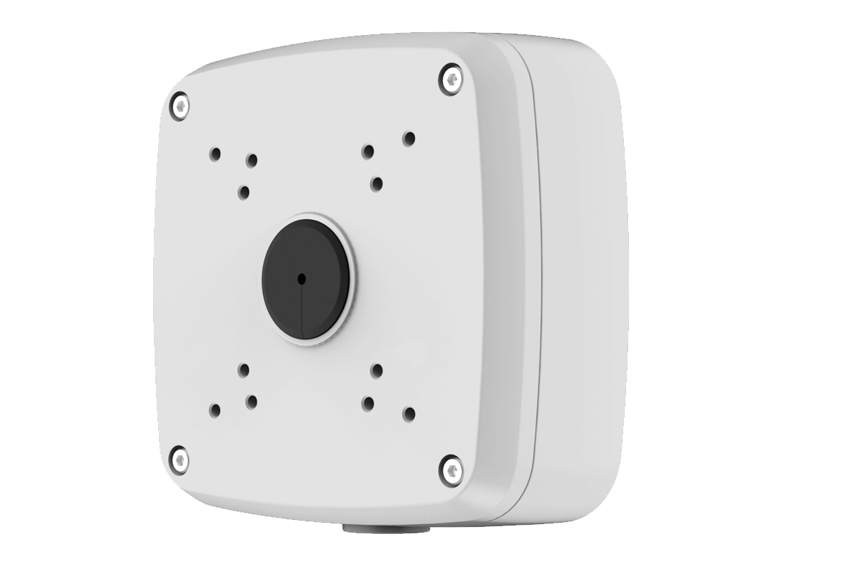 Outdoor Square Junction Box for 4 Screw Base Cameras (Metal)