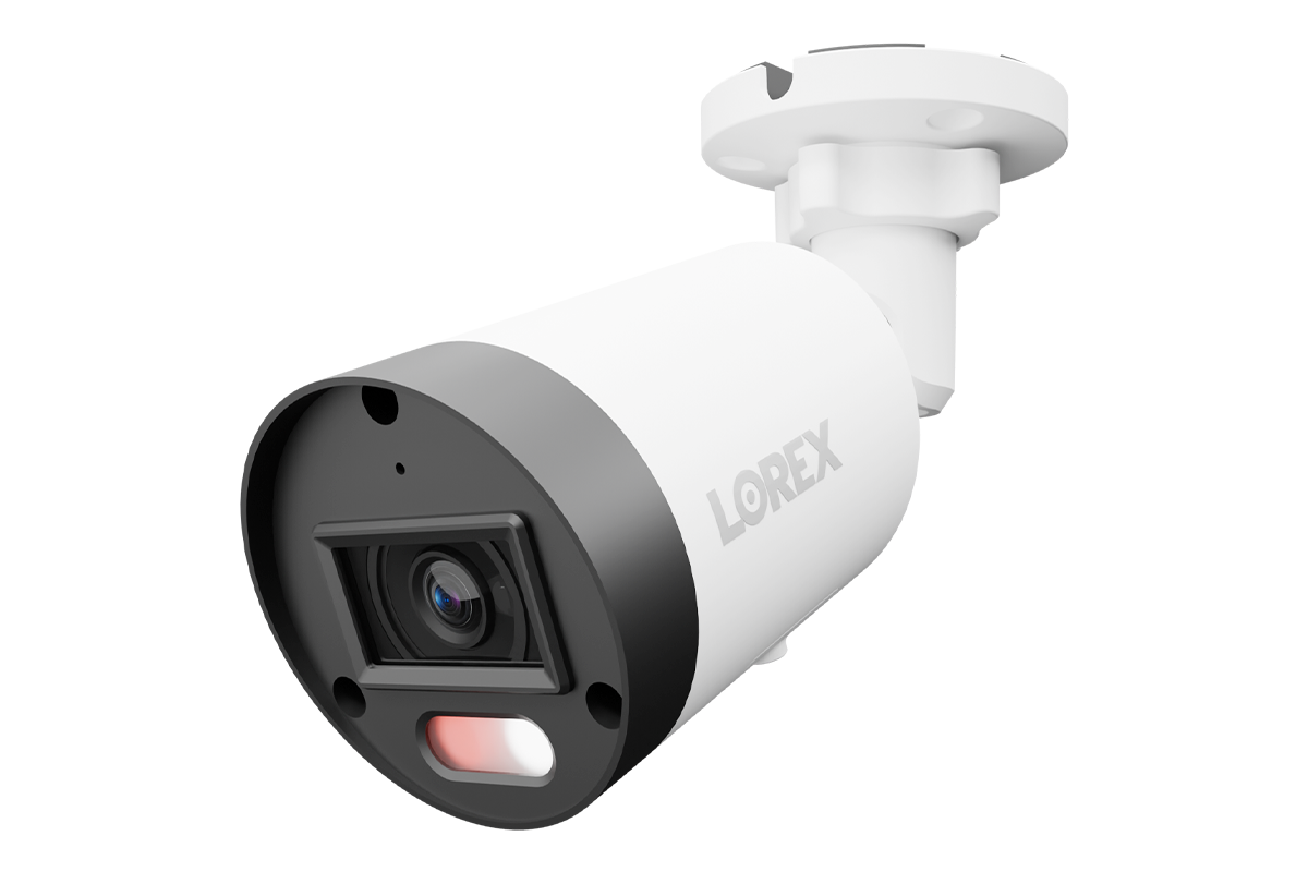 Lorex Connect U3 4K PoE Bullet Camera with Red & Blue Deterrence Lights