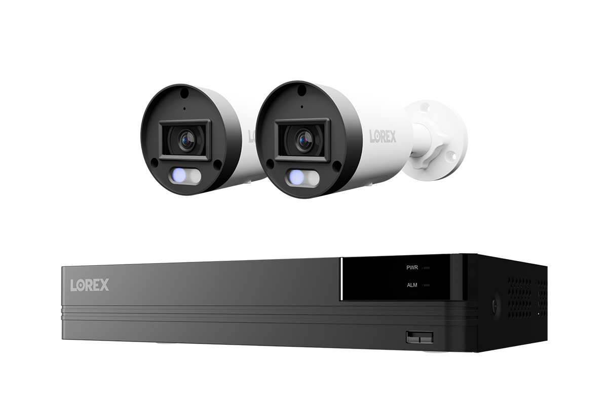 Lorex Connect U Series 4K 8-Channel Wired NVR System with U3 2K+ PoE Bullet Cameras - 2TB