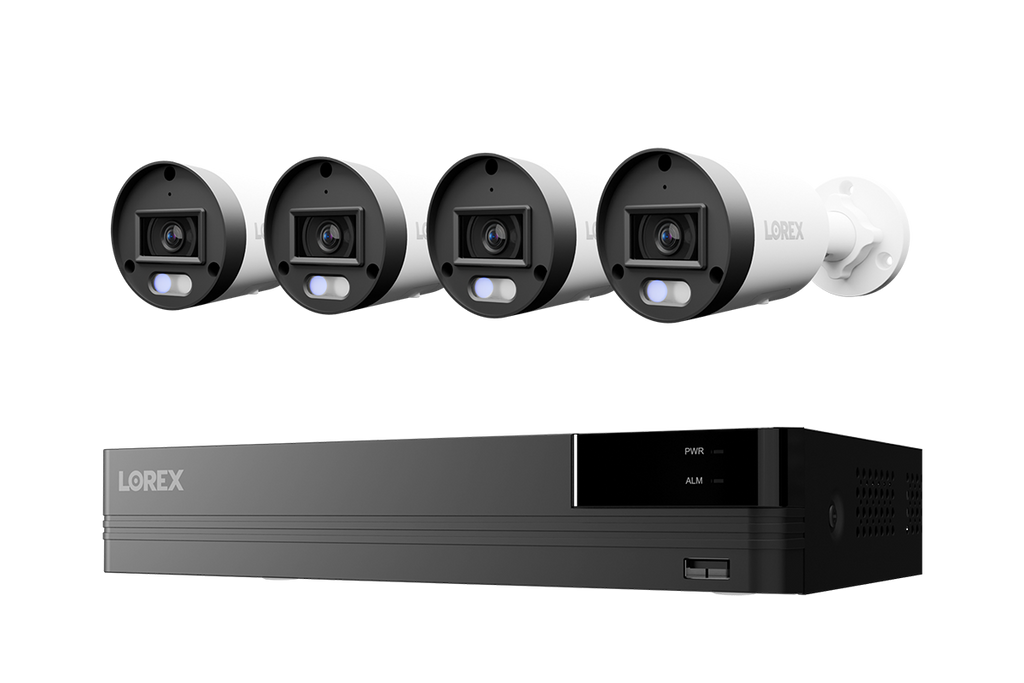 Lorex Connect U Series 4K 8-Channel Wired NVR System with U3 2K+ PoE Bullet Cameras - 2TB