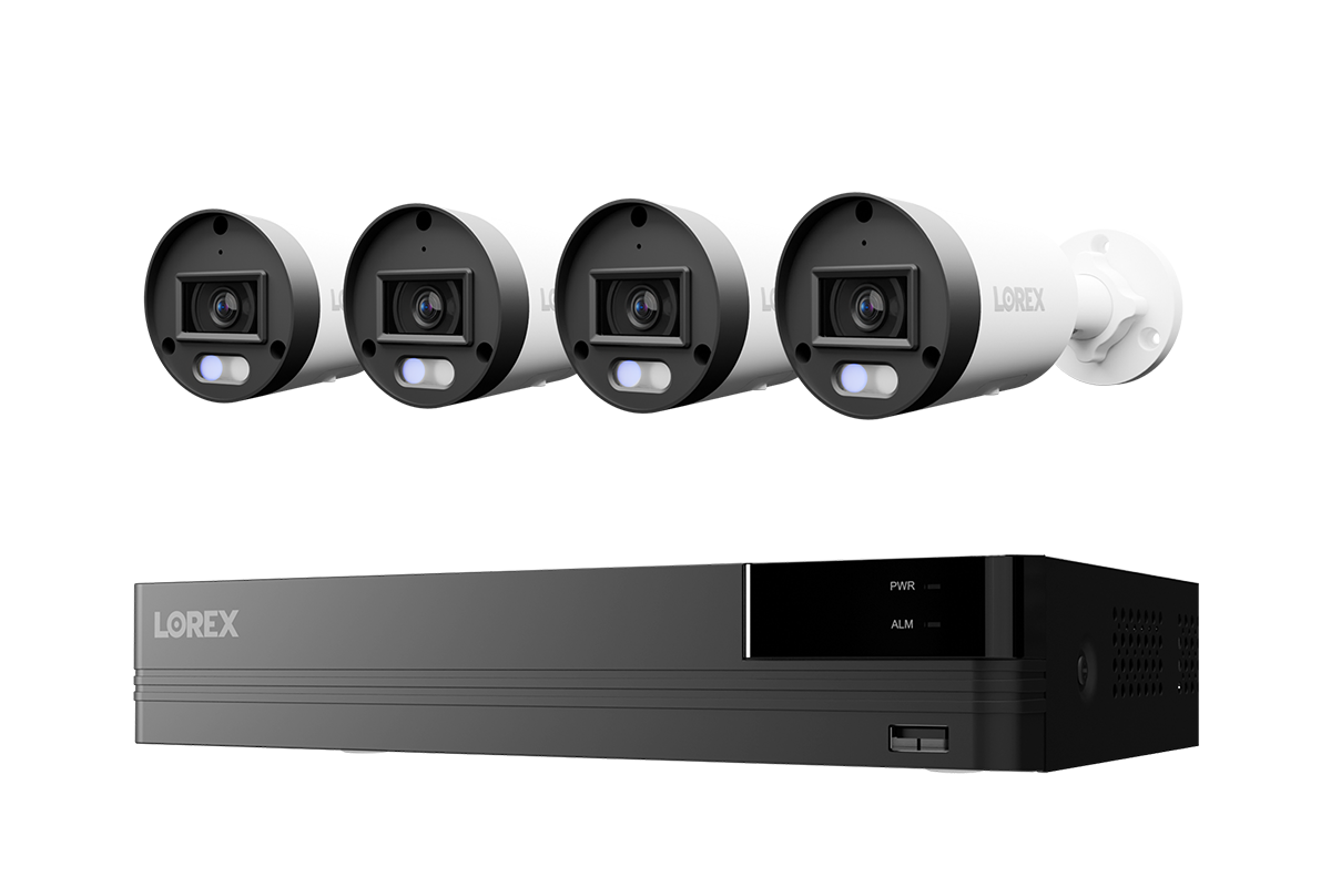 Lorex Connect U Series 4K 8-Channel Wired NVR System with U3 2K+ PoE Bullet Cameras - 2TB