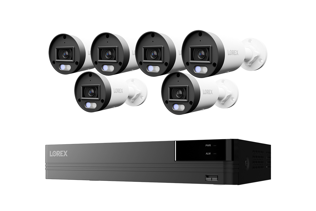 Lorex Connect U Series 4K 8-Channel Wired NVR System with U3 2K+ PoE Bullet Cameras - 2TB