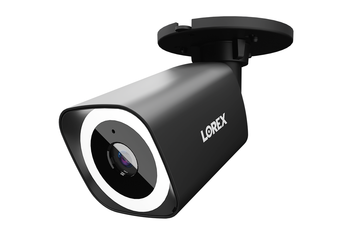 Lorex Connect V3 4K Wired PoE Bullet Camera with Smart Security Lighting - White/Black