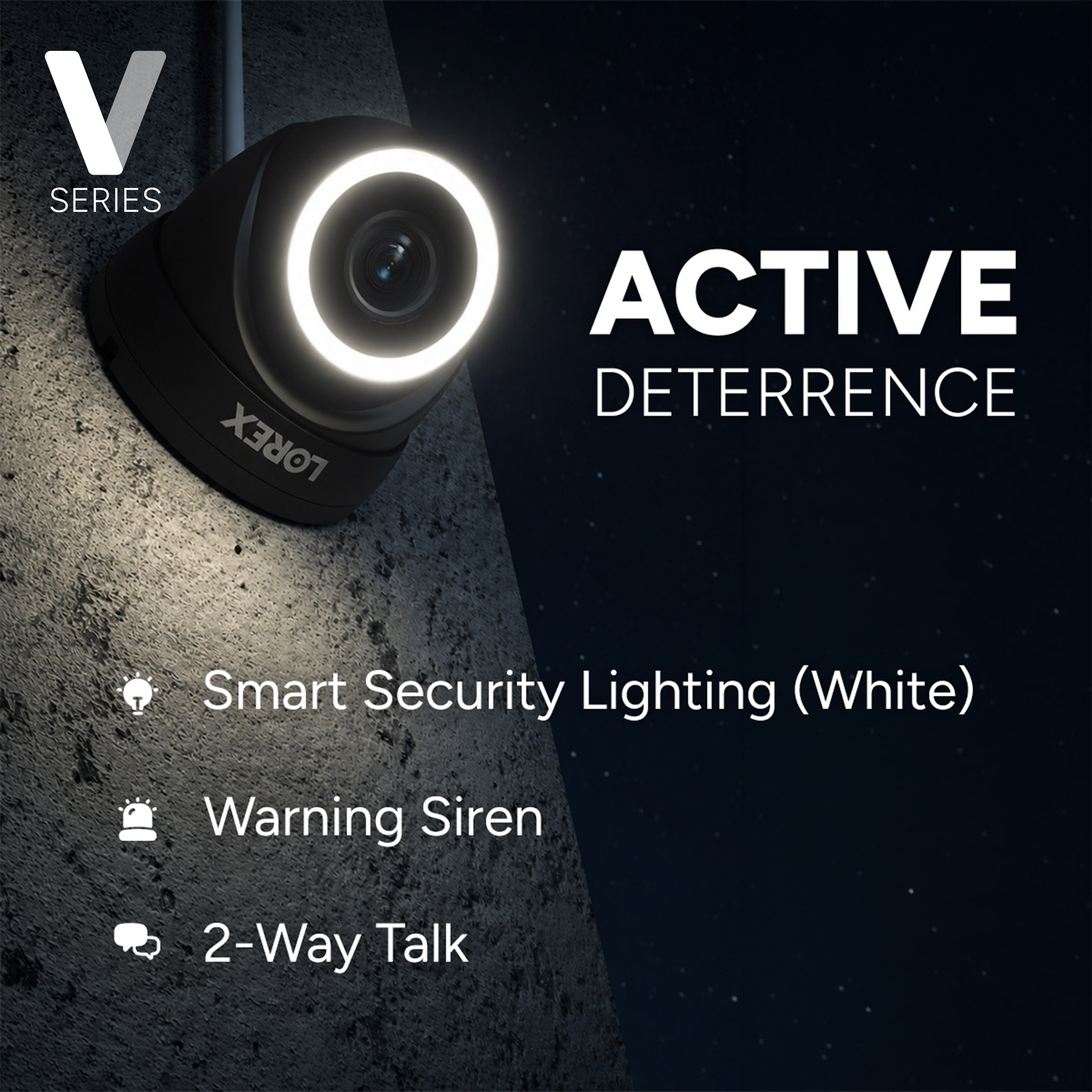 Lorex Connect (New App) | V-Series | 8Ch 4K NVR System | 3 Black IP PoE Cameras