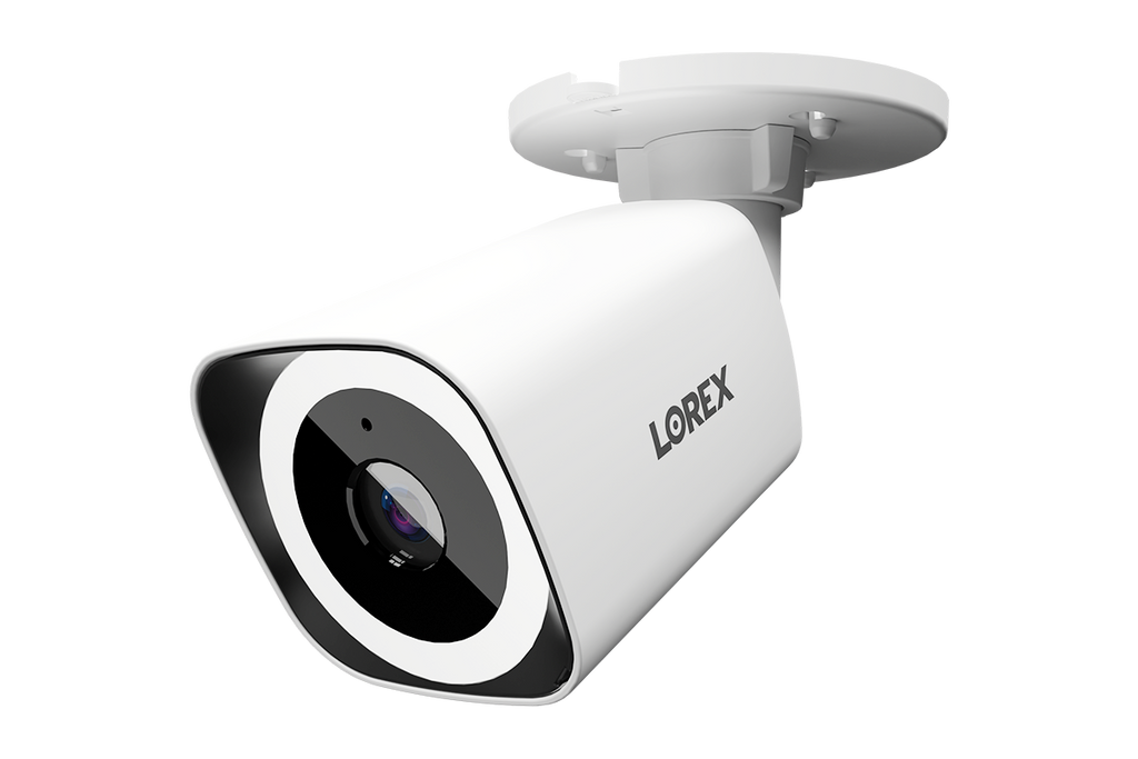 Lorex Connect V3 4K Wired PoE Bullet Camera with Smart Security Lighting - White/Black