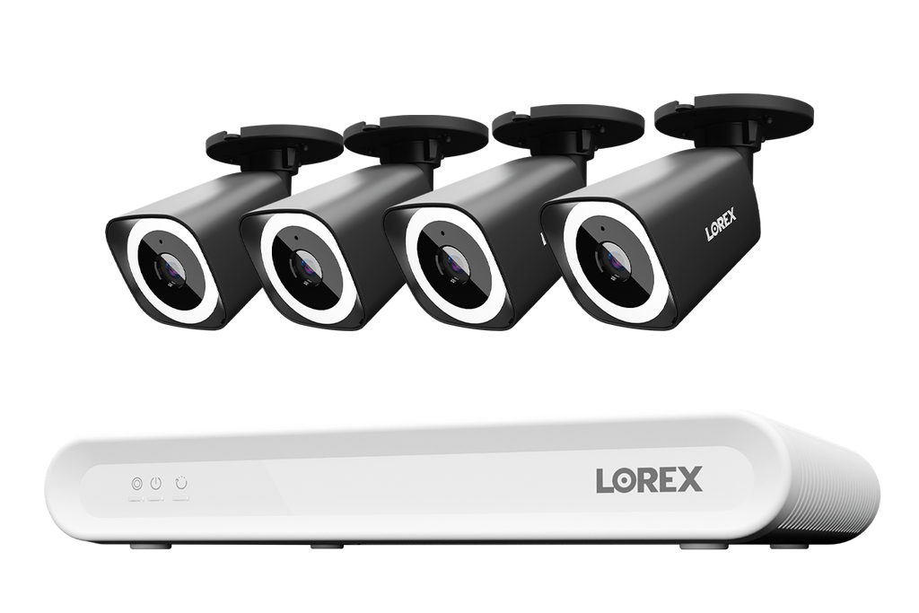 Lorex Connect V Series 4K 8-Channel Wired NVR System with V3 4K PoE Bullet Cameras - 1TB