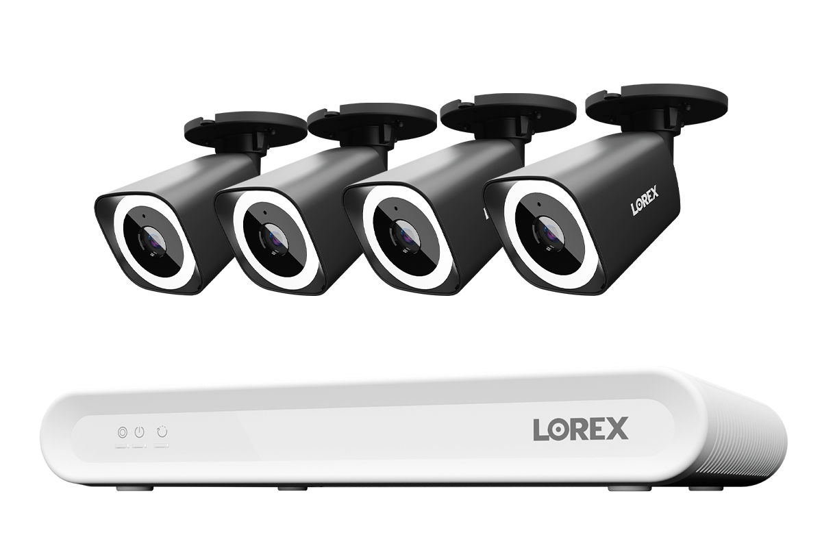 Lorex Connect V Series 4K 8-Channel Wired NVR System with V3 4K PoE Bullet Cameras - 1TB
