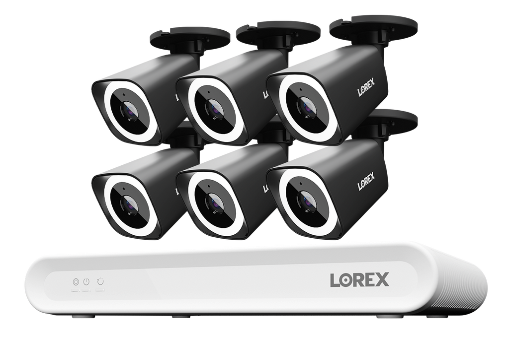 Lorex Connect V Series 4K 8-Channel Wired NVR System with V3 4K PoE Bullet Cameras - 1TB