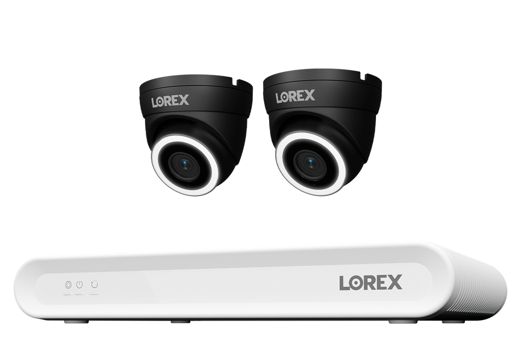 Lorex Connect V Series 4K 8-Channel Wired NVR System with V3 4K PoE Turret Cameras - 1TB