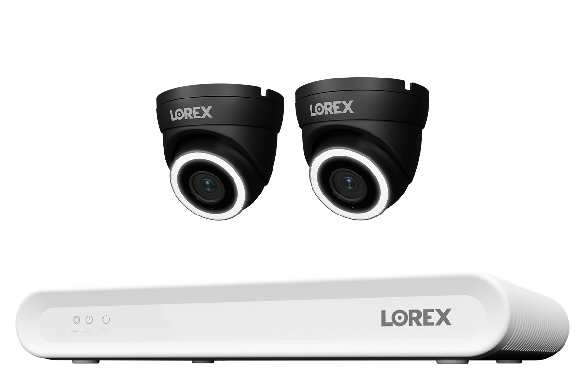 Lorex Connect V Series 4K 8-Channel Wired NVR System with V3 4K PoE Turret Cameras - 1TB