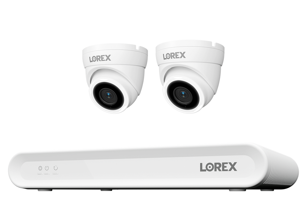 Lorex Connect V Series 4K 8-Channel Wired NVR System with V3 4K PoE Turret Cameras - 1TB