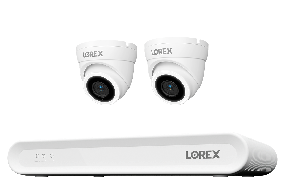 Lorex Connect V Series 4K 8-Channel Wired NVR System with V3 4K PoE Turret Cameras - 1TB